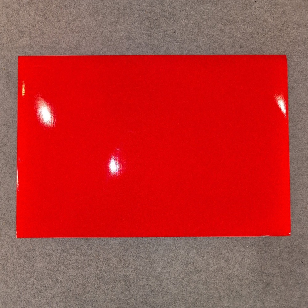 3M Scotchlite Reflective Graphic Film Series 680 Red Vinyl Sheet‎ 10x15 Safety - Picture 3 of 6
